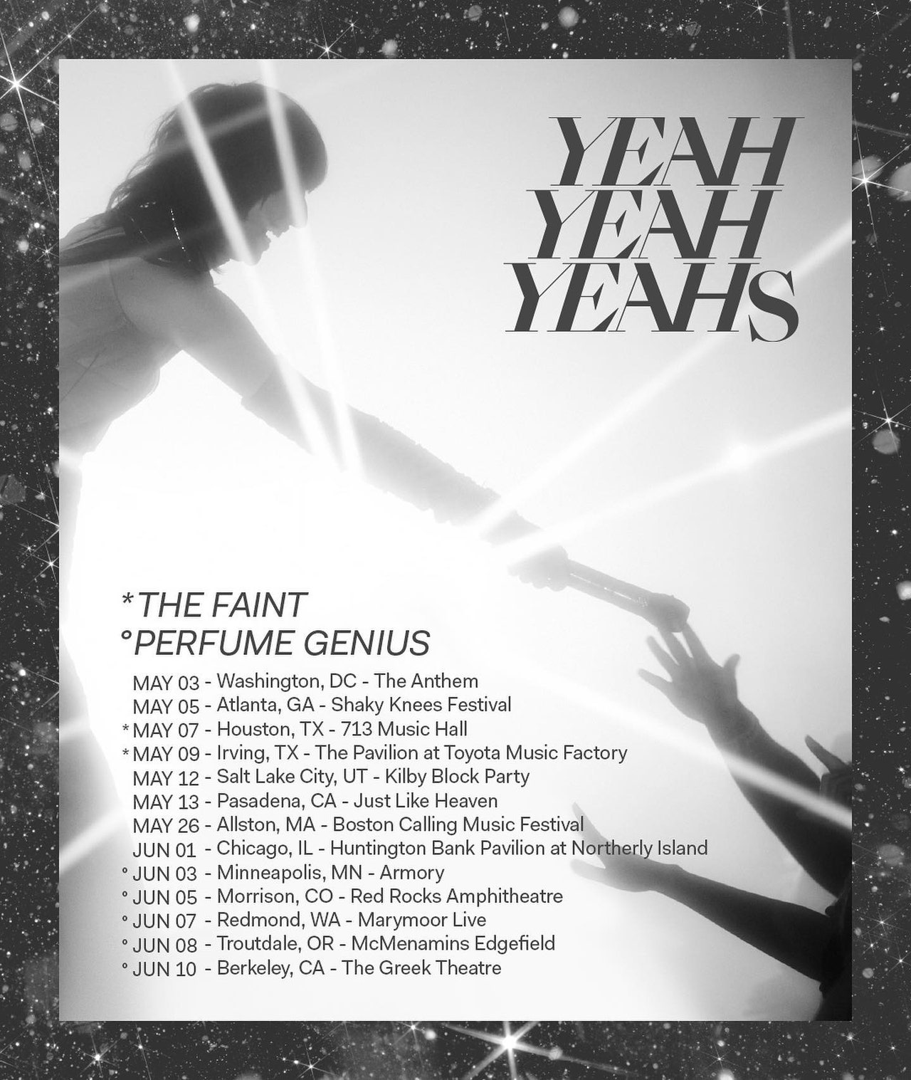 Yeah Yeah Yeahs Tour Dates